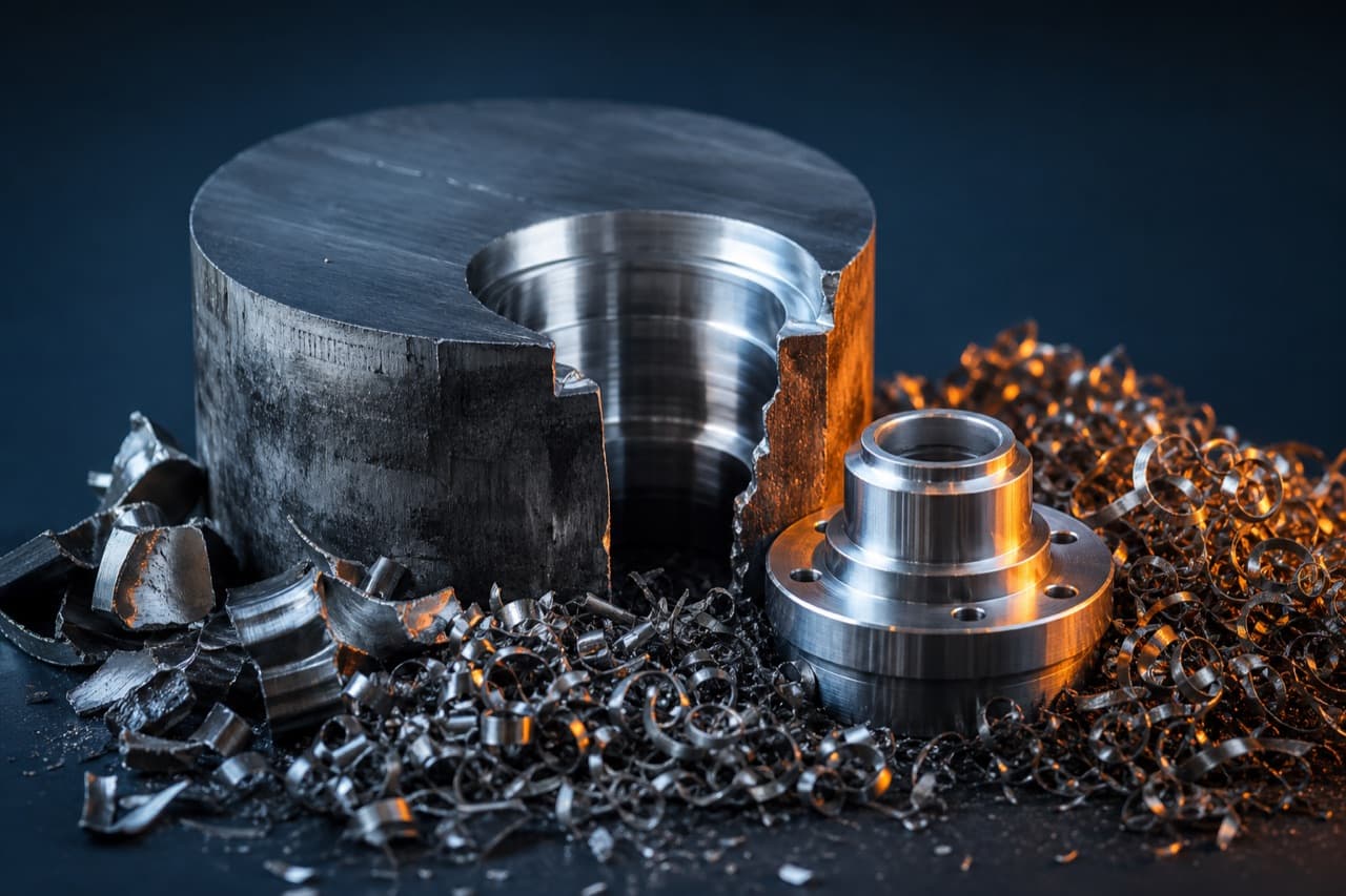 Parts with high chip waste
